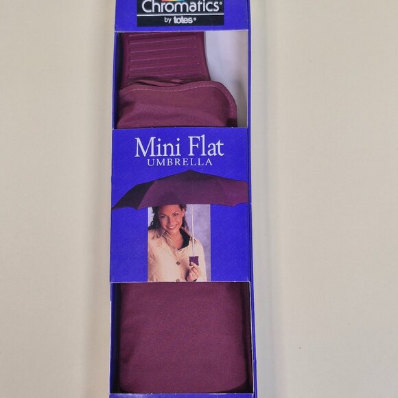 Chromatics by Toes Burgundy Purse Umbrella Vintage 1999 - Picture 1 of 2